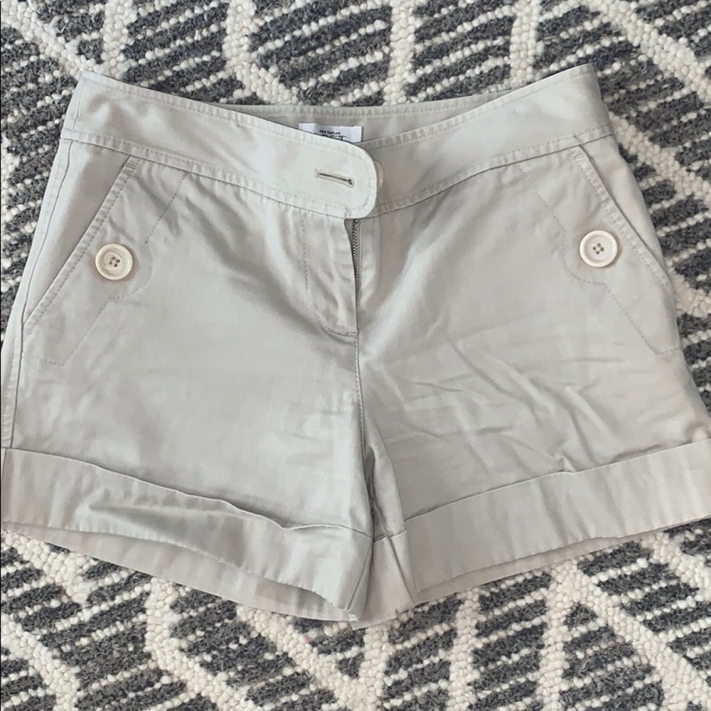 Khaki Ann Taylor Loft Shorts